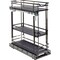 Hardware Resources 8" Black Nickel STORAGE WITH STYLE Metal "No Wiggle" Base Pullout, Preassembled SWS-BPO8BN - alternate 1